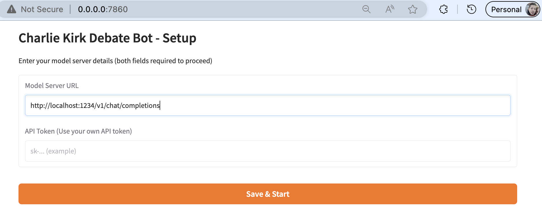 You will see the pop up screen like this.